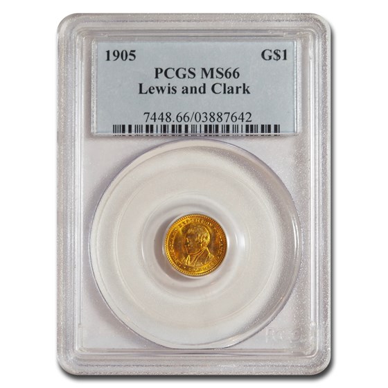 1905 Gold $1.00 Lewis & Clark MS-66 PCGS 1905 Gold $1.00 Lewis & Clark MS-66 PCGS